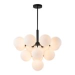 Milky Glass Cluster Bubble Chandelier