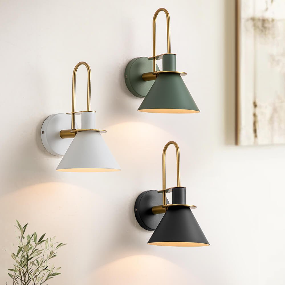 Single Cone Mid-century Wall Light Wall Sconce