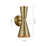 Starry 2-Light Hourglass Wall Sconce