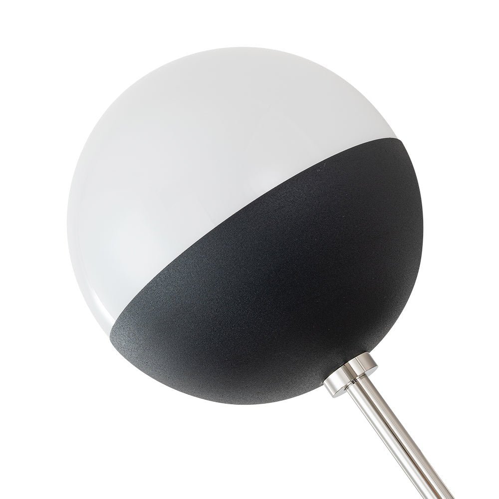 Modern 2-Light Opal Glass Globe Wall Sconce