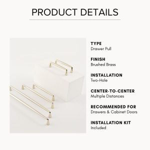 Dew Linear Handle | Polished Champagne Gold & Titanium Silver Tapered Drawer Pull, Solid Brass Modern Fluid Hardware