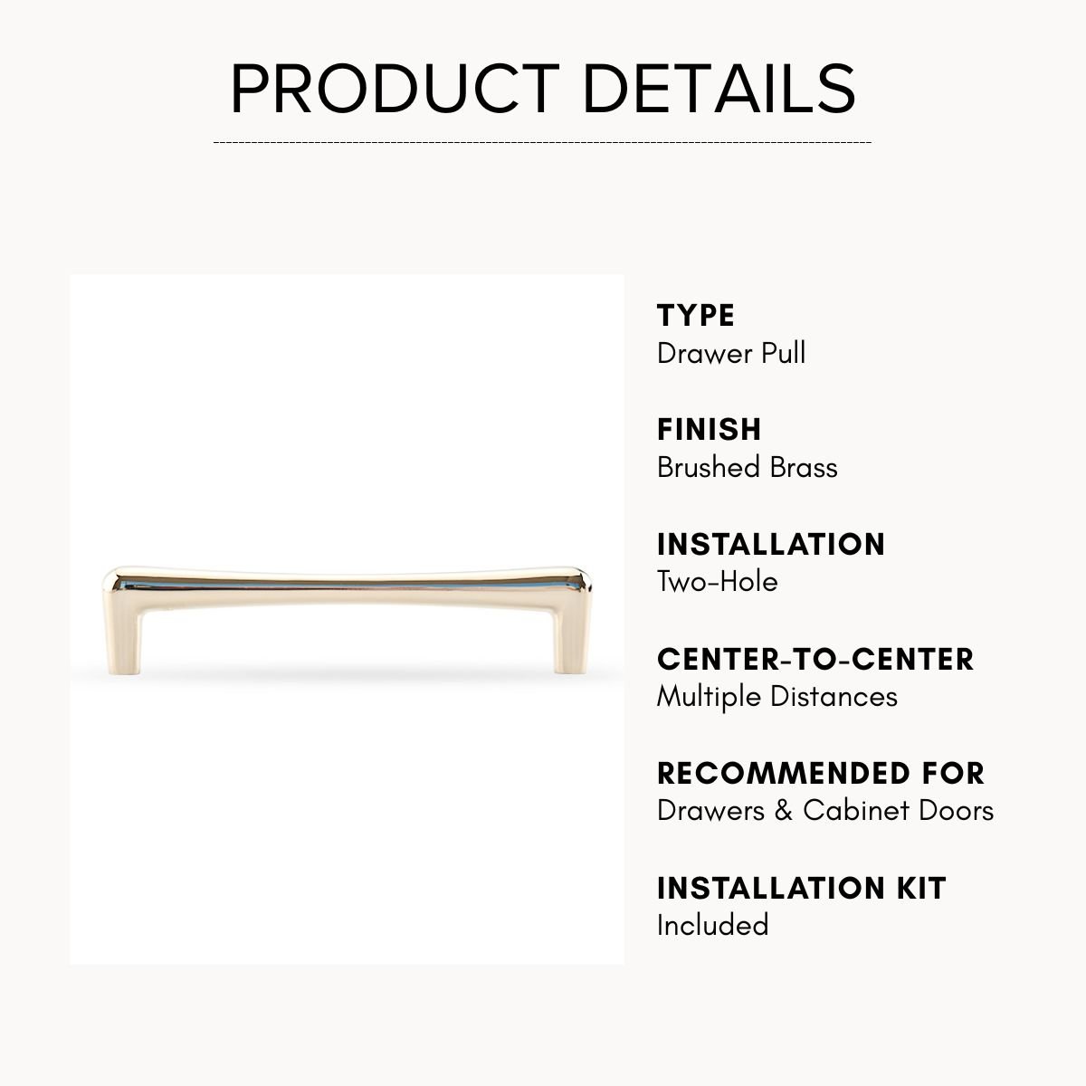 Crescent Linear Handle