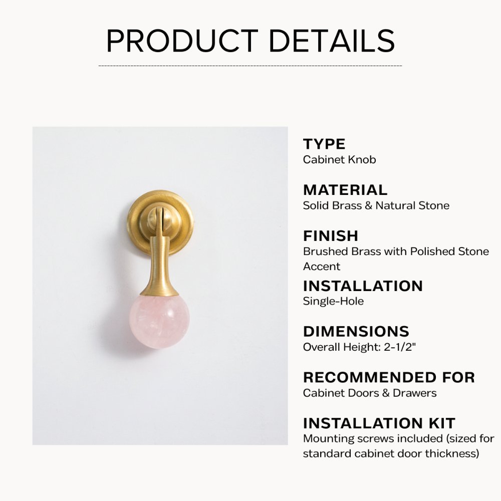 Venus Drop Cabinet Knob