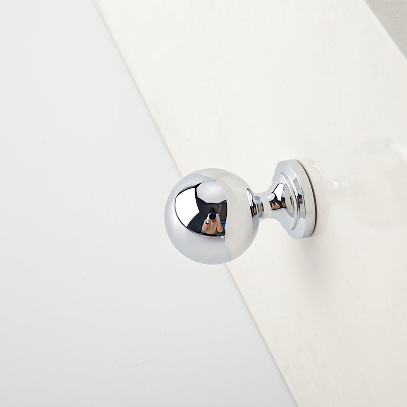 Seine Cabinet Knob | Polished Silver & Champagne Gold Round Knob for Drawers & Dressers, Modern Hardware with Optional Backplate